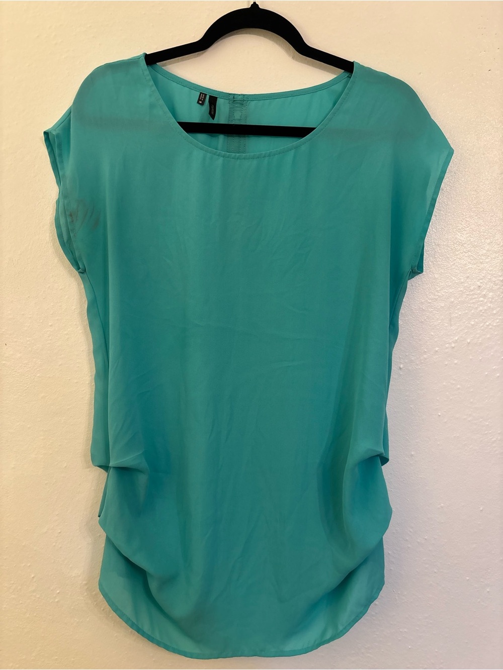 Maurices Teal Short-Sleeve Blouse
